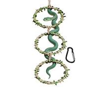 Accessoires pour enclos de serpent, anneau naturel, imperméable, réaliste, enrichissement pour branches d'escalade chez les reptiles, catégorie de décoration de cage, solution d'exercice pour animaux