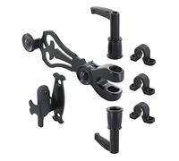 Accessoires pour espagnolette Alliance de volet battant - avec Embouts Longs de sécurité et Colliers - pour volet battant et persienne, Couleur Blanc en matériau Polyamide - Fabrication française