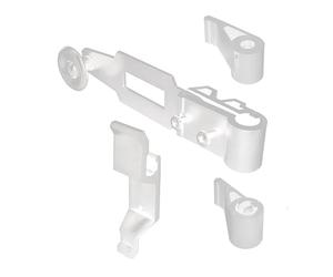 Accessoires pour Espagnolette de Volet Battant - Système de Fermeture pour Volet battant et Persienne - Blanc mat en matière Polyamide Résistante - Longue Durabilité - Fabrication Française