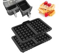 Accessoires Pour Friteuse à Air Chaud, 2 Pièces Accessoires Airfryer Compatibles Avec Ninja Af400EU, Af451EU, Sl400EU Et Af500de, Insert Pour Plaque De Cuisson, Moule à Gaufres En Silicone