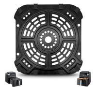 Accessoires pour friteuse à air chaud GCQ pour Ninja AF180UK Air Fryer Pro XL 6-en-1 6,2 L,21,6cm × 20,3cm,plaque de cuisson grill et plaque croustillante,pièces de rechange avec butoirs en caoutchouc