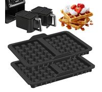 Accessoires pour Friteuse à Air Chaud - Lot de 2 Moules à Gaufres, Inclus Pince en Silicone et Pinceau à Huile pour Ninja Af400EU, Af451EU et Af500DE