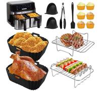 Accessoires Pour Friteuse À Air Chaud Russell Hobbs-2 Compartiments-9 L-Moule En -Accessoire Pour Friteuse À Air Chaud Russell Hob