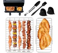 Accessoires pour friteuse à air chaud Tefal Dual Easy Fry 5,2/3,1 l, support de friteuse à air, accessoires pour Tefal EY9018, Airfryer Accessoires pour Cecotec 5,5/3,5 L, Lakeland 5 L/3 l