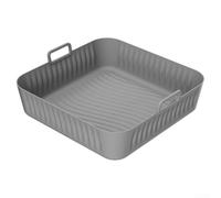 Accessoires pour friteuse à air Cosori 5,5 L 6 L - Doublure en silicone à bord haut de forme carrée - Passe au lave-vaisselle - Remplacement pour papier sulfurisé - Gris 8 cm de hauteur