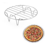 Accessoires Pour Friteuse À Air - Grille De Gril, Support De Cuisson | Conception Ronde En Acier Inoxydable Disponible Tailles De 6, 7 Et 8 Structure Durable Résistante À La Chale