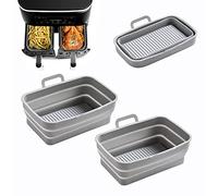 Accessoires pour Friteuse à Air, Lot de 2 Moules en Silicone pour Ninja Foodi AF400EU AF300EU 9.5L, Ustensiles pour Air Fryer, Compatible avec Instant Pot Ultenic MasterPRO Dual