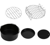 Accessoires pour friteuse Pizza Pan Cake Silicon Pad Spie?e Grill Rack Backschale f��r 7in