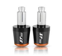 Accessoires pour Guidon pour H-Onda ST1300 ST1300A St 1300 2003 2004 2005 2006 2007 Poignées De Guidon Moto en Aluminium Embouts Capuchons(Black Orange)