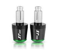 Accessoires pour Guidon pour H-Onda ST1300 ST1300A St 1300 2003 2004 2005 2006 2007 Poignées De Guidon Moto en Aluminium Embouts Capuchons(Black Green)