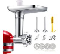 Accessoires pour hachoir alimentaire en métal pour mixeurs KitchenAid, hachoir à viande, remplissage de saucisses avec deux tubes de remplissage de saucisses, fixation parfaite durable pour mixeurs