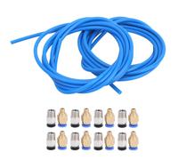 accessoires pour imprimante 3D,Tube PTFE bleu,Tube PTFE pour imprimante 3D,Connecteur pneumatique pour imprimante 3D,Tube PTFE,Connecteur pneumatique