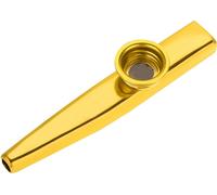 Accessoires pour instruments de musique à bouche de flûte kazoo durables en métal (or)
