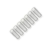 Accessoires Pour Jeep Pour Patriot 2011 2012 2013 2014 Grille De Calandre Racing Garnitures Anneau Cadre De Ventilation(Chrome)