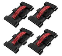Accessoires pour Jeep Wrangler - Barre d'appui pour Jeep Wrangler YJ TJ JK JKU JL JLU 1955-2023 Gladiator JT UTV et ATV - Support tissé (rouge, 4 pièces)