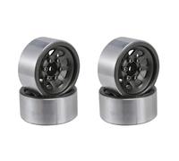 Accessoires pour jouets Moyeu de roue pour jante Beadlock en acier 1.0 pour 1/24 RC Crawler Car Axial SCX24 Deadbolt C10 Jeep Gladiator Bronco(Titanium)