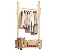 Accessoires pour la Maison, Porte-Manteau, penderie métallique avec étagères de Rangement, Crochets, Grand Espace de Rangement, Structure en métal, pour entrée,