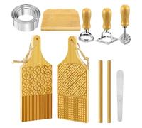 Accessoires pour la production de pâtes - Ensemble de spaghetti, accessoires de boulangerie polyvalents pour desserts de wontons, kit de pâtes en bois | Kits de production de cuisine