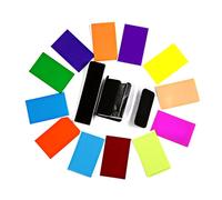 accessoires pour lentilles, diffuseur de cartes de couleur Flash, boîte souple d'éclairage, filtre Pop-Up pour appareil photo, 12 pièces, livraison directe
