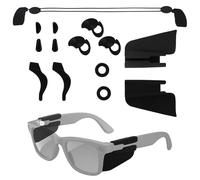 Accessoires pour Lunettes Connectées Ray-Ban Meta Wayfarer/Headliner/Skyler, Plaquettes Nasales Pare-Soleil Embouts Branches Protections Latérales & Cordon pour Maintien Optimal & Confort Accru