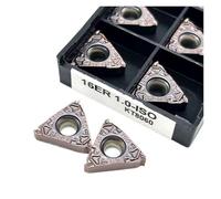 Accessoires pour machines à lames tournantes à hau Outil de tournage filetage en alliage dur, outils tour, outil fraisage, 16 ER 1.0-ISO .75-ISO 2. 3. 10 pièces(16 ER 1.0-ISO)