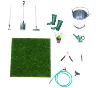 Accessoires pour Maison de Miniature,Décorations Miniatures - 12 Pièces Arrosoir de Jardin pour Maison de - pour Collectionneurs Noël Anniversaire Fêtes Terrasse Photo Scènes