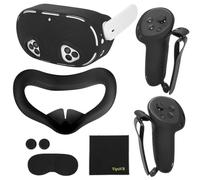 Accessoires pour Meta Quest 3S, 5 en 1, en silicone, pour Quest 3S, étui de protection pour manette de réalité virtuelle, coque de protection pour objectif, capuchons de joystick pour Meta Quest3S