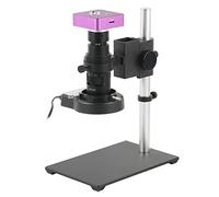 Accessoires pour microscopes 51MP 2K 1080P HDMI USB Caméscope numérique pour microscope vidéo industriel + objectif avec culot C + anneau lumineux 56LED pour soudage PCB du téléphone Durée et