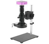 Accessoires pour microscopes 51MP 2K 1080P HDMI USB Caméscope numérique pour microscope vidéo industriel + objectif avec culot C + anneau lumineux 56LED pour soudage PCB du téléphone Durée et