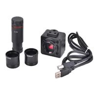 Accessoires pour microscopes Appareil photo industriel pour microscope stéréo trinoculaire numérique électronique CMOS HD USB de 5 MP + culot C 0,5 X Durée et performances fiables (5 mp-0,5 x 30,5 mm)