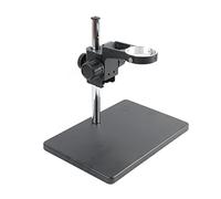 Accessoires pour microscopes Bague de 76mm Focus réglable Big Taille Stand Microscope, Microscope stéréo binoculaire trinoculaire Durabilité et Performances fiables(Nero)