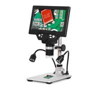 Accessoires pour microscopes de laboratoire Base d'écran de couleur de 7 pouces de grande taille, microscope numérique G1200, avec support et deux lumières de remplissage(Built-in battery 2)