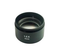 Accessoires pour microscopes Microscope stéréo trinoculaire WD45 1,5X, lentille d'objectif auxiliaire, lentille de Barlow, Filetage de 48mm Durabilité et Performances fiables