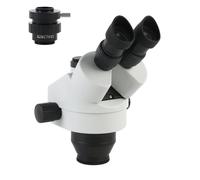 Accessoires pour microscopes Microscope trinoculaire stéréo à simulateur de focale d'objectif 7X-45X, oculaire WF10X/20MM SZMCTV1/2, dioptrie réglable Durabilité et Performances fiables