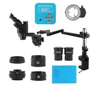 Accessoires pour microscopes Microscope trinoculaire stéréo Parfocal 3.5 à 90x, Simulation de Mise au Point, caméra USB HDMI 38mp 2K avec Support Bras Rotatif, articulé