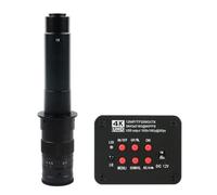 Accessoires pour microscopes Microscope vidéo industriel 12mp 4K UHD 1080P USB HDMI, caméra à monture C + objectif 180X 300X 200X 500X 100X C + éclairage annulaire 56 LED Durabilité et performances fi