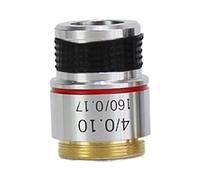 Accessoires pour microscopes RMS 20. 2 mm 4X 10x 40X Lentille Objective achromatique for Biologique Durabilité et Performances fiables(4X)