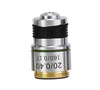 Accessoires pour microscopes RMS 20. 2 mm 4X 10x 40X Lentille Objective achromatique for Biologique Durabilité et Performances fiables(20X)