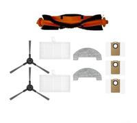 Accessoires pour monsga UR3 avec 2 Serpillières Lavables Accessoires | Kit complet 10 , brosse principale, 2 latérales, 2 filtres, 2 mops, 3 sacs poussière
