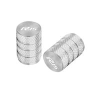Accessoires pour motos Bouchon De Valve Universel Anti Poussière Pneus Moto Pour Y-AMAHA YZF R15 V2 V3 ABS 2009 2010 2011 2012 2013 2014 2015 2016-2020(Silver)