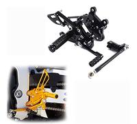 Accessoires pour motos Moto CNC Aluminium Réglable Commandes Reculées Ensembles Arrière Repose-pieds Pédale Pour Aprilia RSV4 RSV 4 2009 2010 2011