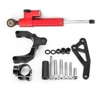 Accessoires pour Motos pour Suzuki GS-R 600 2006 2007 2008 2009 2010 Support D'amortisseur De Stabilisation Direction Moto CNC(Rosso)