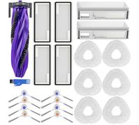 Accessoires pour Narwal Freo X Ultra Aspirateur, 1 Brosse Principale, 2 Sacs de Poussière, 4 Filtres, 6 Lingettes, 8 Brosses Latérales, Pièces Détachées Freo X Ultra 22 pièces
