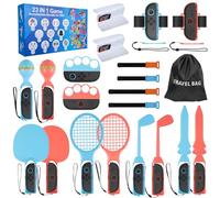 Accessoires pour Nintendo Switch 2, 21 en 1 Ensemble d'accessoires de Sport Switch 2 Kits accessoires pour Nintendo Switch 2, Family Party Pack Switch de Sport - Sac de Transport