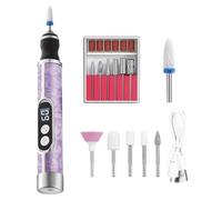 Accessoires pour ongles électriques - Lime à ongles | Lime à ongless électrique rechargeable - Portable, limes ongle électriques/dispositif de retrait, tondeuse avec écran LCD et 18 têtes de classem