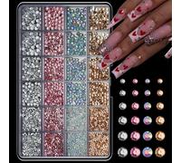 Accessoires pour ongles en résine de formes et de couleurs assorties pour peaux sensibles