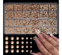 Accessoires pour ongles en résine de formes et de couleurs assorties pour peaux sensibles