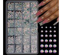 Accessoires pour ongles en résine de formes et de couleurs assorties pour peaux sensibles