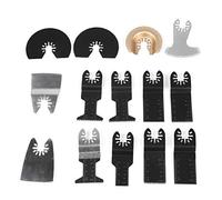Accessoires pour outils oscillants Jeu de 14 lames multifonctionnelles universelles, lames de coupe pour Einhell, DeWalt, Stanley, Makita, Dremel