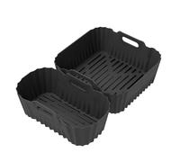 Accessoires pour Philips Dual Basket Airfryer 3000 & 5000 (9L) - Kit de 2 Pièces pour NA350/00, NA352/00, NA550/00 - Moules en Silicone (6L/3L)
